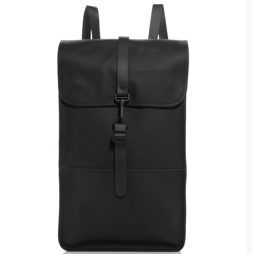 RAINS Waterproof Black Backpack Unisex